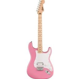 Squier Sonic Stratocaster HT H, Maple Fingerboard, White Pickguard, Flash Pink