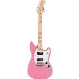 Squier Sonic Mustang HH, Maple Fingerboard, White Pickguard, Flash Pink