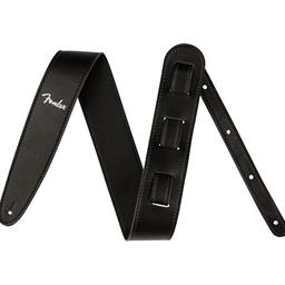Fender Vegan Leather Strap, Black, 2.5", Microfiber