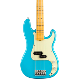Fender American Professional II Precision Bass® V, Maple Fingerboard, Miami Blue