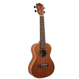 Amahi Concert Penguin Ukulele, Mahogany with white binding, Traditional PGUKMC, w/ Bag