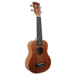 Amahi Concert Traditional Shape, Select Mahogany Top, Back & Sides UK120CW, w/ Bag