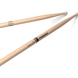 Pro Mark ProMark Finesse 5B Long Maple Drumstick, Small Round Wood Tip