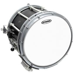 Evans Hybrid White Marching Snare Drum Head, 14"