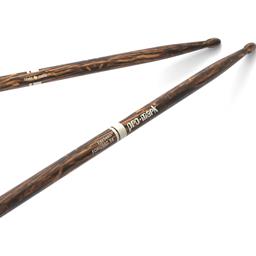 Pro Mark Classic Forward 5B FireGrain Hickory Drumstick, Oval Wood Tip