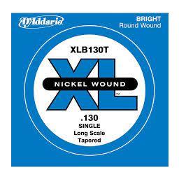 D'Addario  XLB130T Nickel Wound Bass Guitar Single String, Long Scale, .130, Tapered