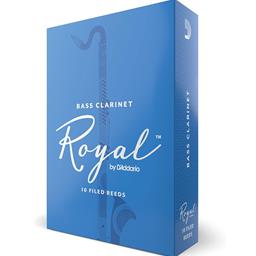 Rico Royal Bass Clarinet Reeds, Strength 3.5, 10 Pack