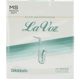 La Voz Alto Saxophone Reeds, Medium Soft, 10 Pack