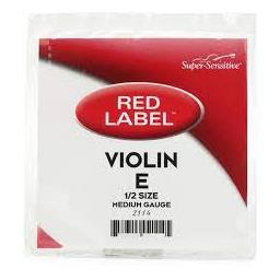 Super-Sensitive Red Label Violin E Single String 1/2 Medium