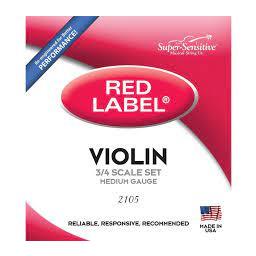 Super-Sensitive Red Label Violin A Single String 3/4 Medium