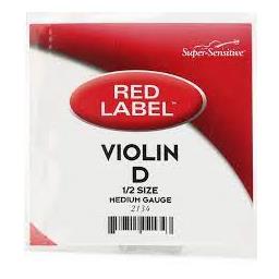 Super-Sensitive Red Label Violin D Single String 1/2 Medium