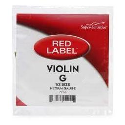 Super-Sensitive Red Label Violin G Single String 1/2 Medium