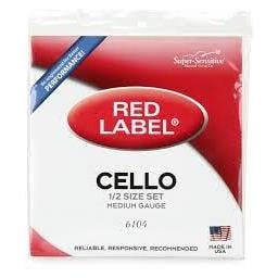 Super-Sensitive Red Label Cello D Single String 1/2 Medium