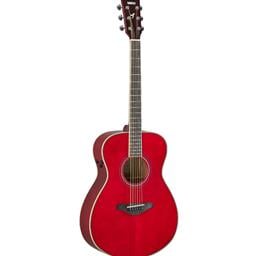 Yamaha TransAcoustic - Small Body, Folk Guitar, Solid Sitka Spruce Top, Mahogany Back & Sides, Die Cast Chrome Tuners, Ruby Red