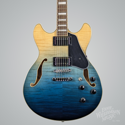 Ibanez AS73FM, Transparent Indigo Fade