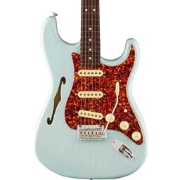 Fender American Professional II Stratocaster® Thinline, Rosewood Fingerboard, Transparent Daphne Blue