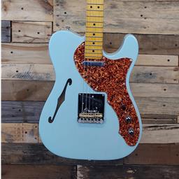 Fender American Professional II Telecaster Thinline, Maple Fingerboard, Transparent Daphne Blue