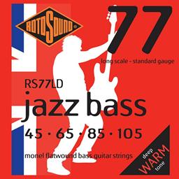 Rotosound Rs77Ld Monel Flatwound Bass Guitar Strings