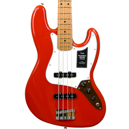 Fender Player II Jazz Bass, Maple Fingerboard, Coral Red