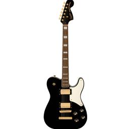 Fender Limited Edition Paranormal Troublemaker Telecaster Deluxe, Laurel Fingerboard, Parchment Pickguard, Black