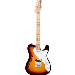 Squier Affinity Series Telecaster Thinline, Maple Fingerboard, White Pickguard, 3-Color Sunburst