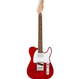 Squier Affinity Series Telecaster FMT SH, Laurel Fingerboard, White Pickguard, Crimson Red Transparent