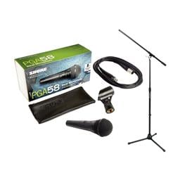 Shure PGA58 Bundle w/ Stand and Cable