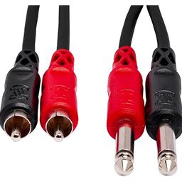 Hosa 6' Dual Audio Cable 1/4" TS to RCA