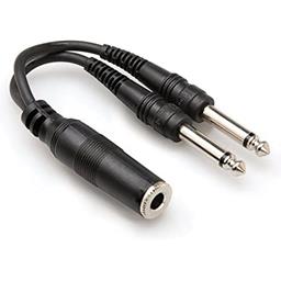 Hosa Y Cable: 1/4 TS  to Dual 1/4 TS