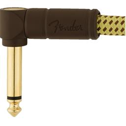 Fender Deluxe Series Instrument Cables (Bowl of 20), Angle/Angle, 6", Tweed
