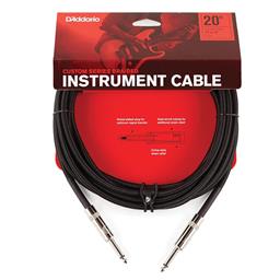 D'Addario Custom Series Braided Instrument Cable, Black, 20'