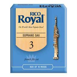 Rico Royal Soprano Sax Reeds, Strength 2.5, 10-pack