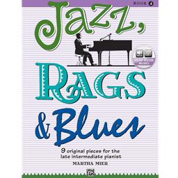 Piano Jazz, Rags & Blues Book 4 Online Access included