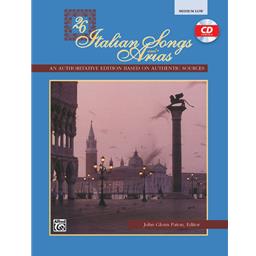 Vocals 26 Italian Songs And Arias Medium Low CD Included