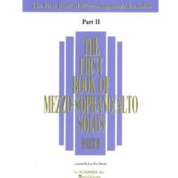 Vocals First Book of Mezzo-Soprano Alto Solos Part 2