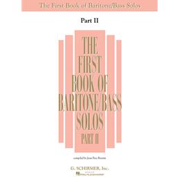 Vocals First Book of Baritone And Bass Solos Part 2