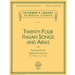 Vocals 24 Italian Songs And Arias of the 17th & 18th Centuries Medium Low