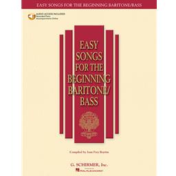 Vocals Easy Songs for the Beginning Baritone And Bass