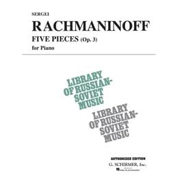 Piano Rachmaninoff Five Pieces Op. 3 Solo Piano