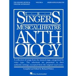 Vocals Singers Musical Theatre Anthology Volume 4 Mezzo-Soprano