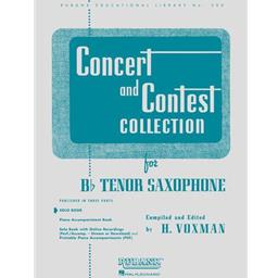 Tenor Saxophone Rubank Concert and Contest Solos