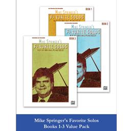 Piano MIke Springer's Favorite Solos Books 1-3 Value Pack