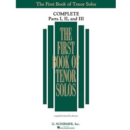 Vocals First Book of Tenor Solos Complete - Parts I, II and III - Tenor