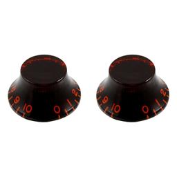 All Parts Vintage Bell Knobs Red Tint Set 2