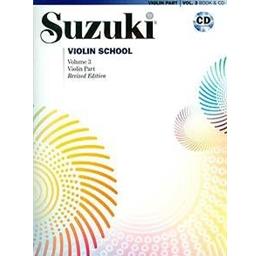 Violin Suzuki Violin School Volume 3 Revised Book & CD