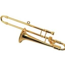 Aims Gifts Gold Trombone Ornament