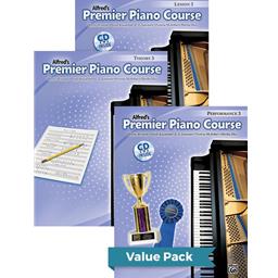 Alfred's Premier Piano Course Lesson Theory & Performance 3 Value Pack