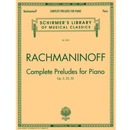 Piano Rachmaninoff Complete Preludes, Op. 3, 23, 32