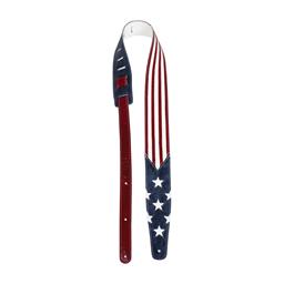 Perri's 2.5” Leather Cut Out USA Flag Guitar Strap