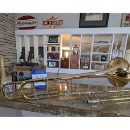 Trombone Bach Strad Open Wrap Gold Brass Bell NO CASE